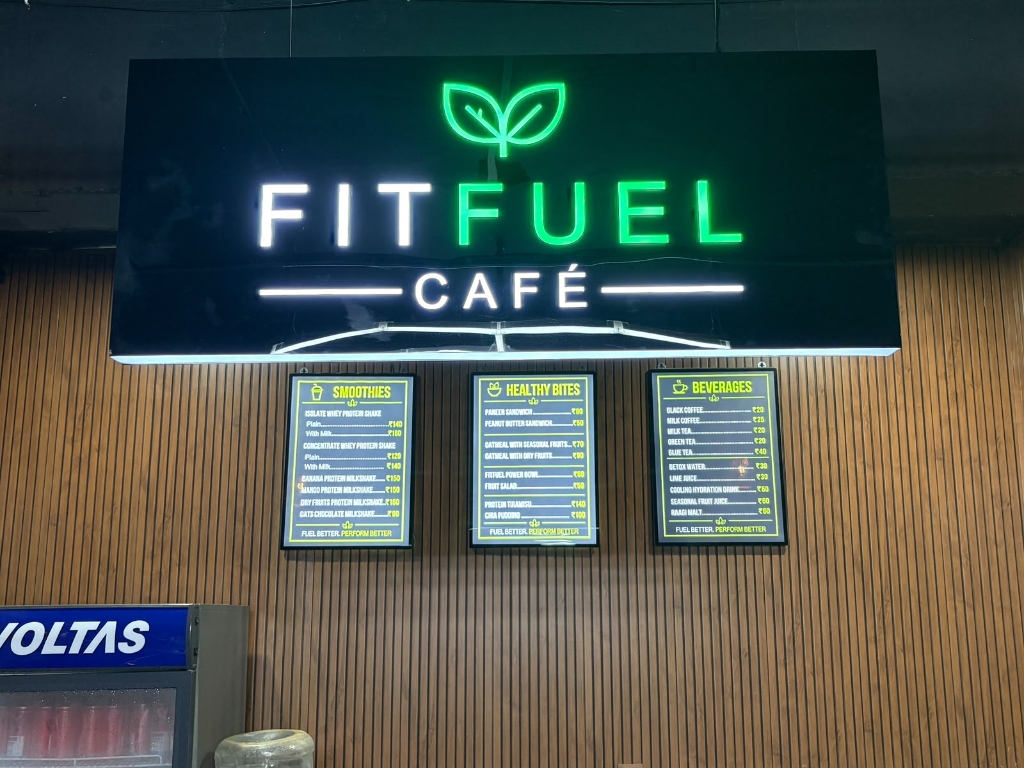 Grab And Grill Neon Menu Signboard